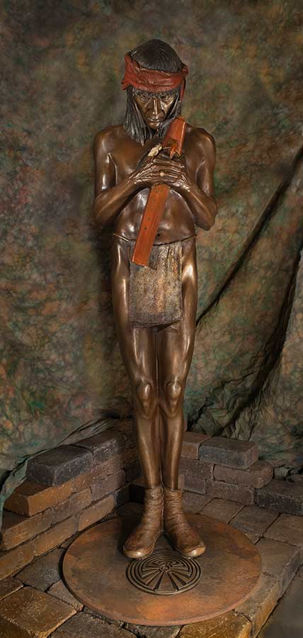 Man In The Maze Monumental Bronze Sculpture Allegory by James Muir Bronze Allegorical Sculptor-Artist