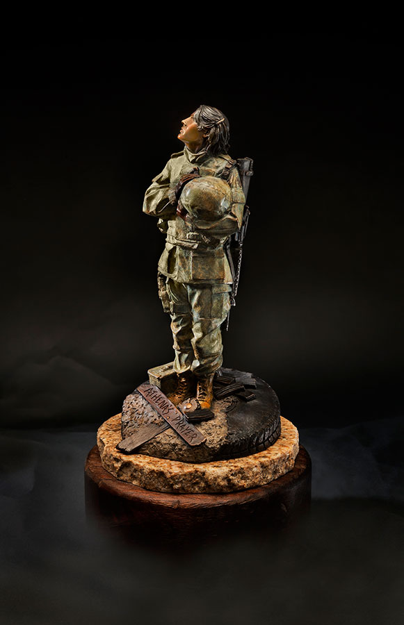 "Athena's Prayer" a Bronze maquette sized Sculpture Allegory by James Muir Bronze Allegorical Sculptor-Artist