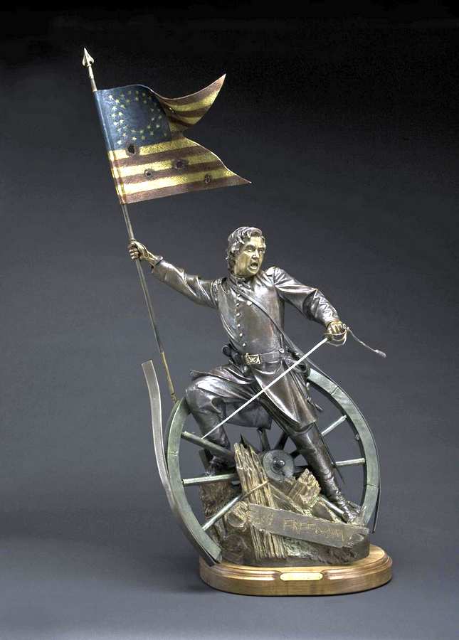 "Cry Freedom" a Bronze Civil War Sculpture Allegory by James Muir Bronze Allegorical Sculptor-Artist