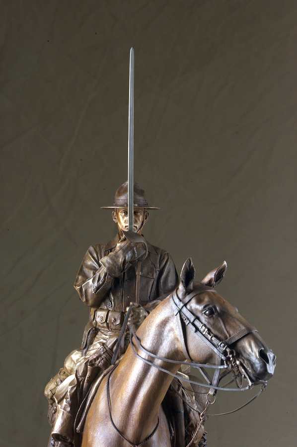 "Duty 1st" a Maquette Bronze Sculpture Allegory by James Muir Bronze Allegorical Sculptor-Artist