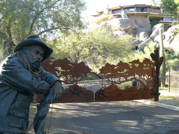 "Fences" a Life-size Bronze Sculpture Allegory by James Muir Bronze Allegorical Sculptor-Artist