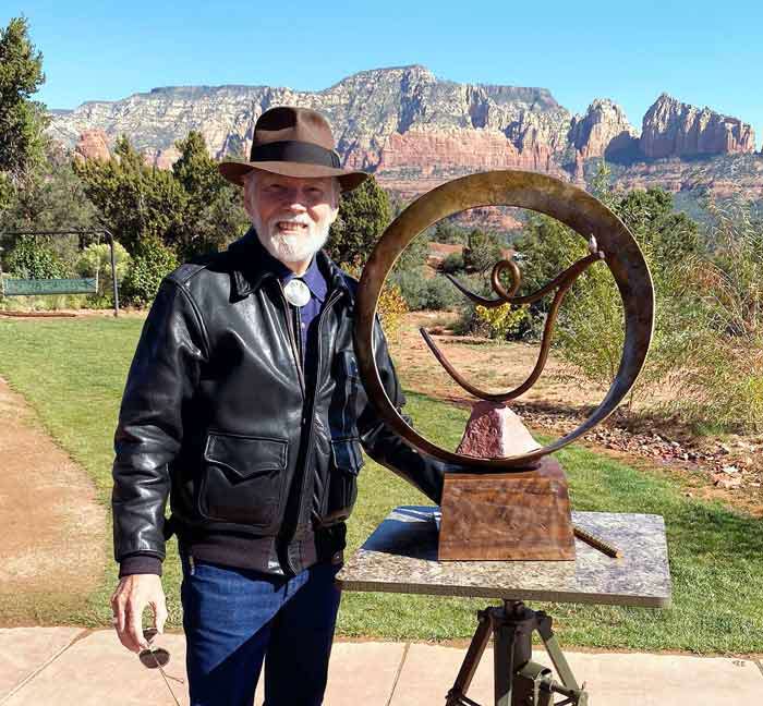 Eternal a bronze sculpture for City of Sedona by James Muir bronze allegorical artist