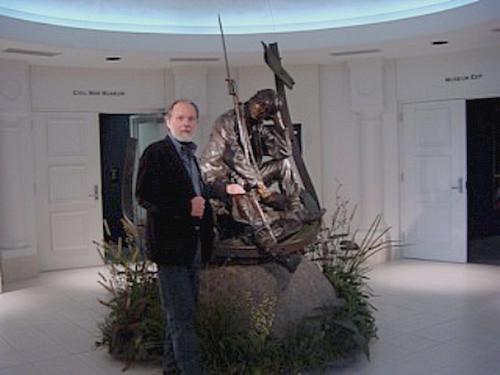 "The Letter From Home" Life-size Bronze Sculpture Allegory by James Muir Bronze Allegorical Sculptor-Artist