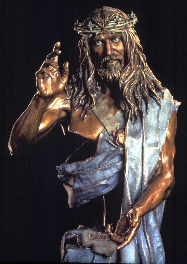 "Quo Vadis" a Life-size Bronze Sculpture Allegory by James Muir Bronze Allegorical Sculptor-Artist