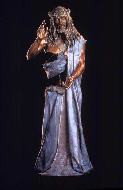 "Quo Vadis" a Life-size Bronze Sculpture Allegory by James Muir Bronze Allegorical Sculptor-Artist