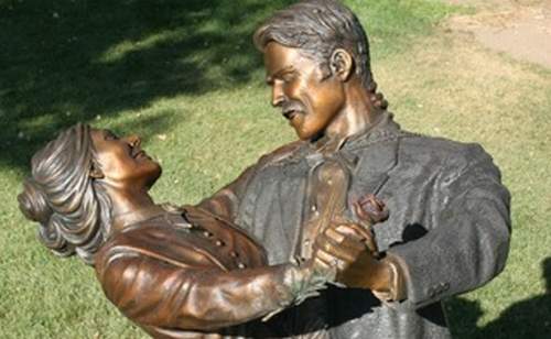 "The Dance" a Life-size Bronze Sculpture Allegory by James Muir Bronze Allegorical Sculptor-Artist