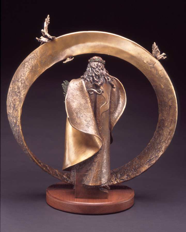 "Lord of the Ring" a Maquette Bronze Sculpture Allegory by James Muir Bronze Allegorical Sculptor-Artist