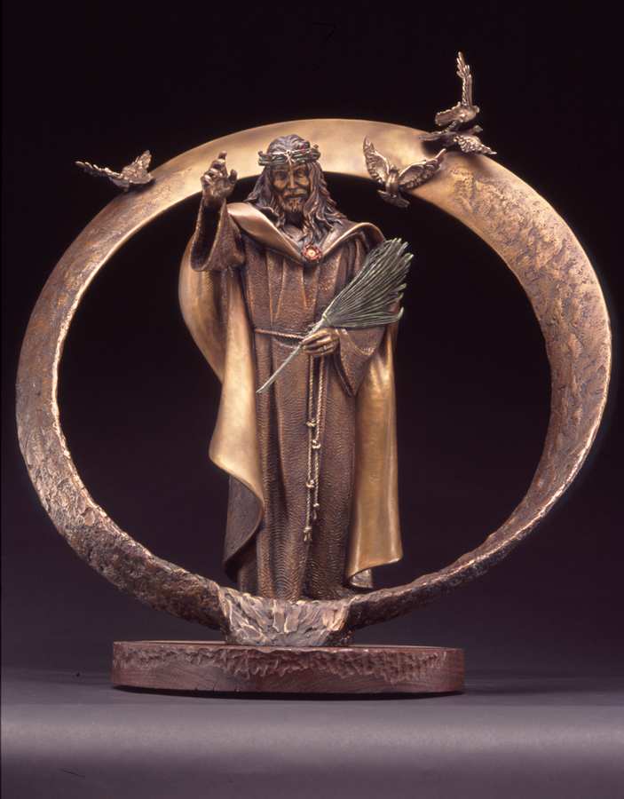 "Lord of the Ring" a Maquette Bronze Sculpture Allegory by James Muir Bronze Allegorical Sculptor-Artist