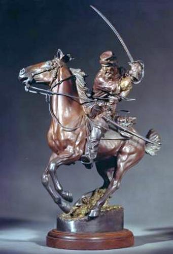 "Southern Steel ll" a Bronze Civil War Sculpture Allegory by James Muir Bronze Allegorical Sculptor-Artist