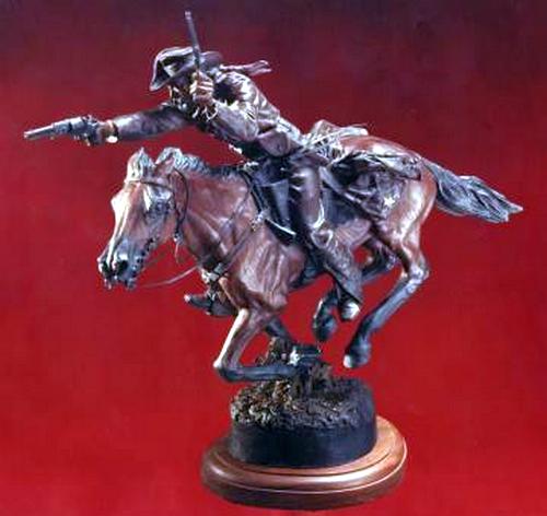 "The Texan" a Bronze Civil War Sculpture Allegory by James Muir Bronze Allegorical Sculptor-Artist