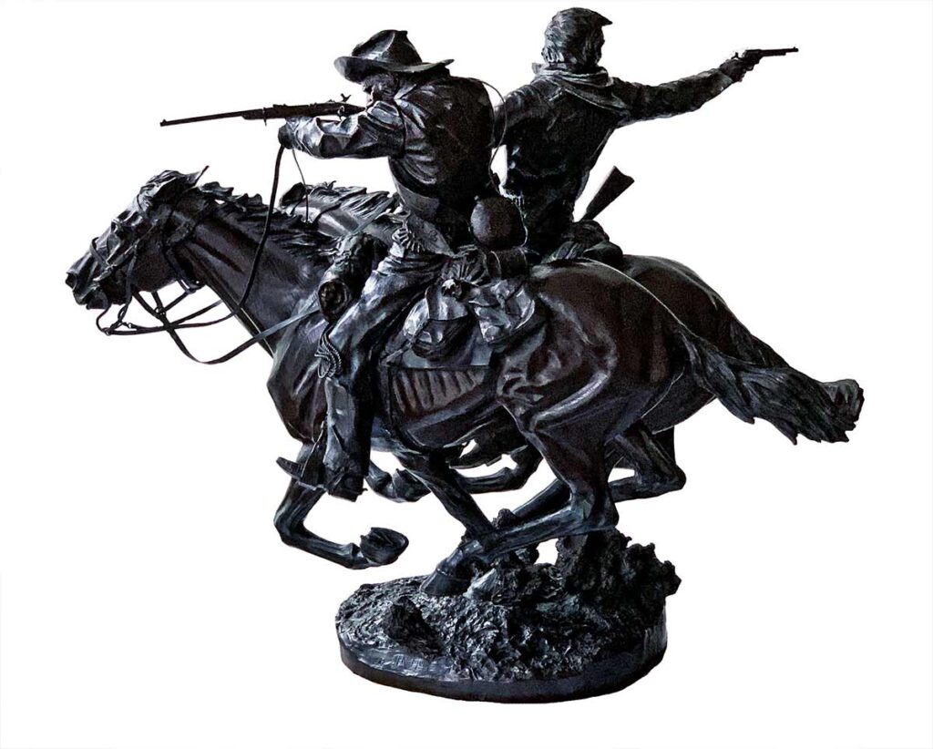 "June 25, 1876" a Bronze Indian War Sculpture by James Muir Bronze Allegorical Sculptor-Artist