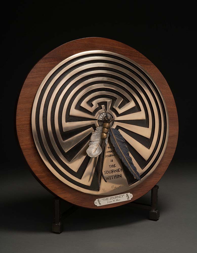 "The Journey" a limited edition bronze sculpture by noted sculptor-artist James Muir