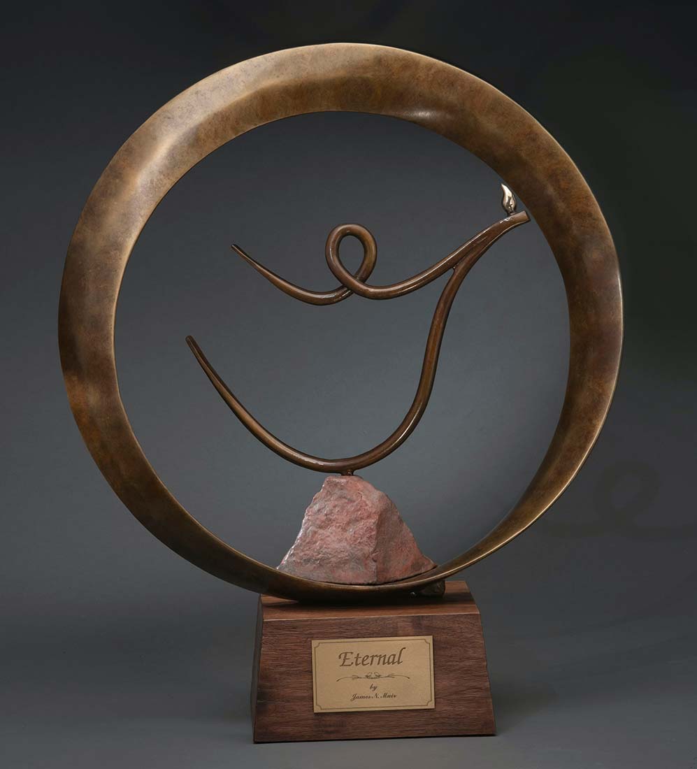 Eternal the Limited Edition Maquette version of Eternal created by James specifically designed for the roundabout at Chapel Road to not only welcome the traveler to the Red Rocks of Sedona, this is the Limited Edition Maquette version